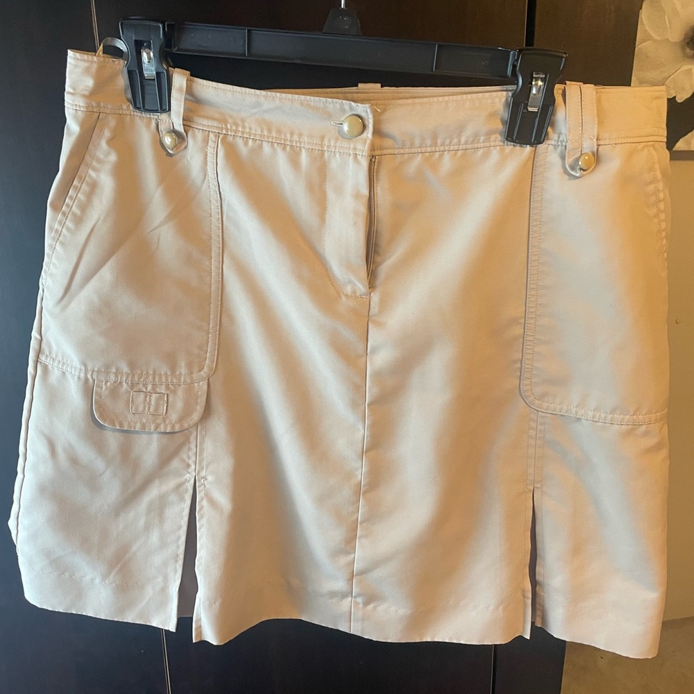 Izod Tan Skorts Casual Cotton Blend